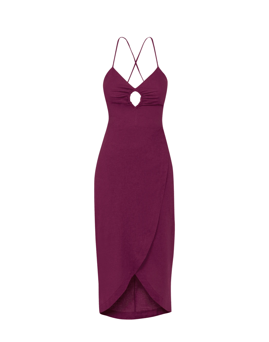Cintia Midi Dress (final Sale) - Plum 6 Cintia Midi Dress (final Sale) - Plum - Image 4