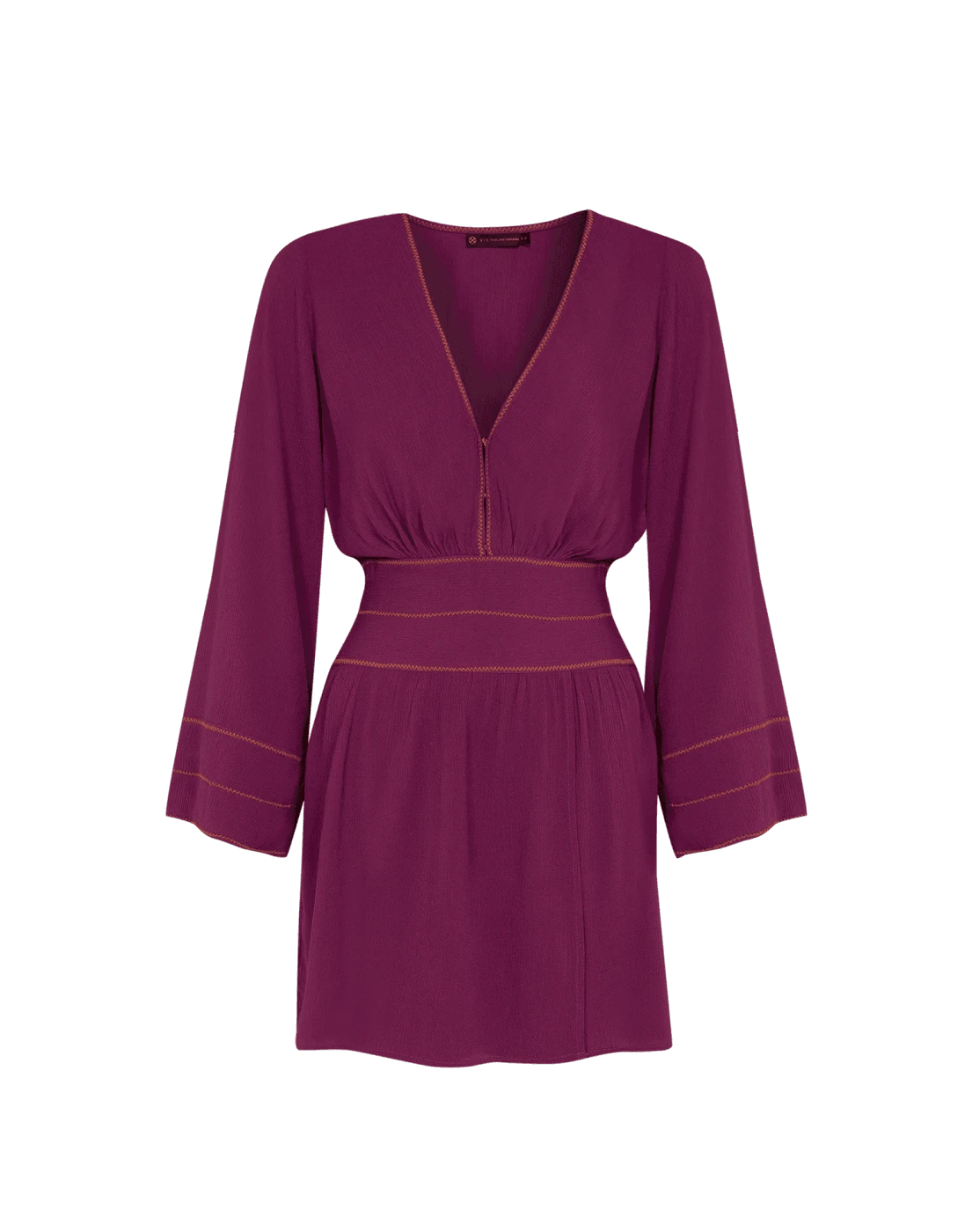 Lara Mini Dress (final Sale) - Plum 6 Lara Mini Dress (final Sale) - Plum - Image 4