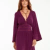 Lara Mini Dress (final Sale) - Plum 1 Lara Mini Dress (final Sale) - Plum -FemmeFab Shop plum lara dress 1
