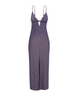 Lurex Marie Long Dress - Royal -FemmeFab Shop royal lurex marie dress flat