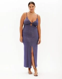 Lurex Marie Long Dress - Royal -FemmeFab Shop royal lurex marie dress plus 0efe1ee8 90e1 4ed6 84a4 e7c96ff86b55