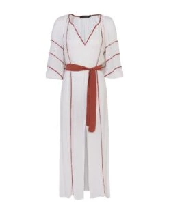 Venus Long Caftan - White -FemmeFab Shop venus long caftan