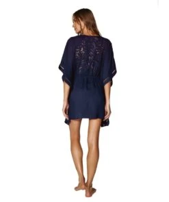 Embroidery Kimono - Indigo -FemmeFab Shop vix coverup indigo embroidery kimono 14801722212423