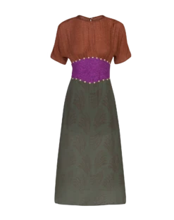 Fatima Midi Dress - Volpi Green -FemmeFab Shop volpi fatima dress flat