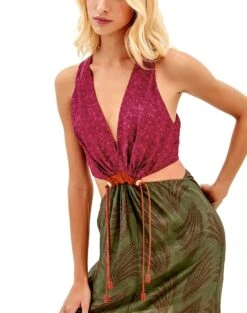 Nayara Detail Long Dress - Volpi Green 13 Nayara Detail Long Dress - Volpi Green -FemmeFab Shop volpi nayara dress 3