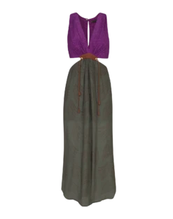 Nayara Detail Long Dress - Volpi Green 14 Nayara Detail Long Dress - Volpi Green -FemmeFab Shop volpi nayara dress flat