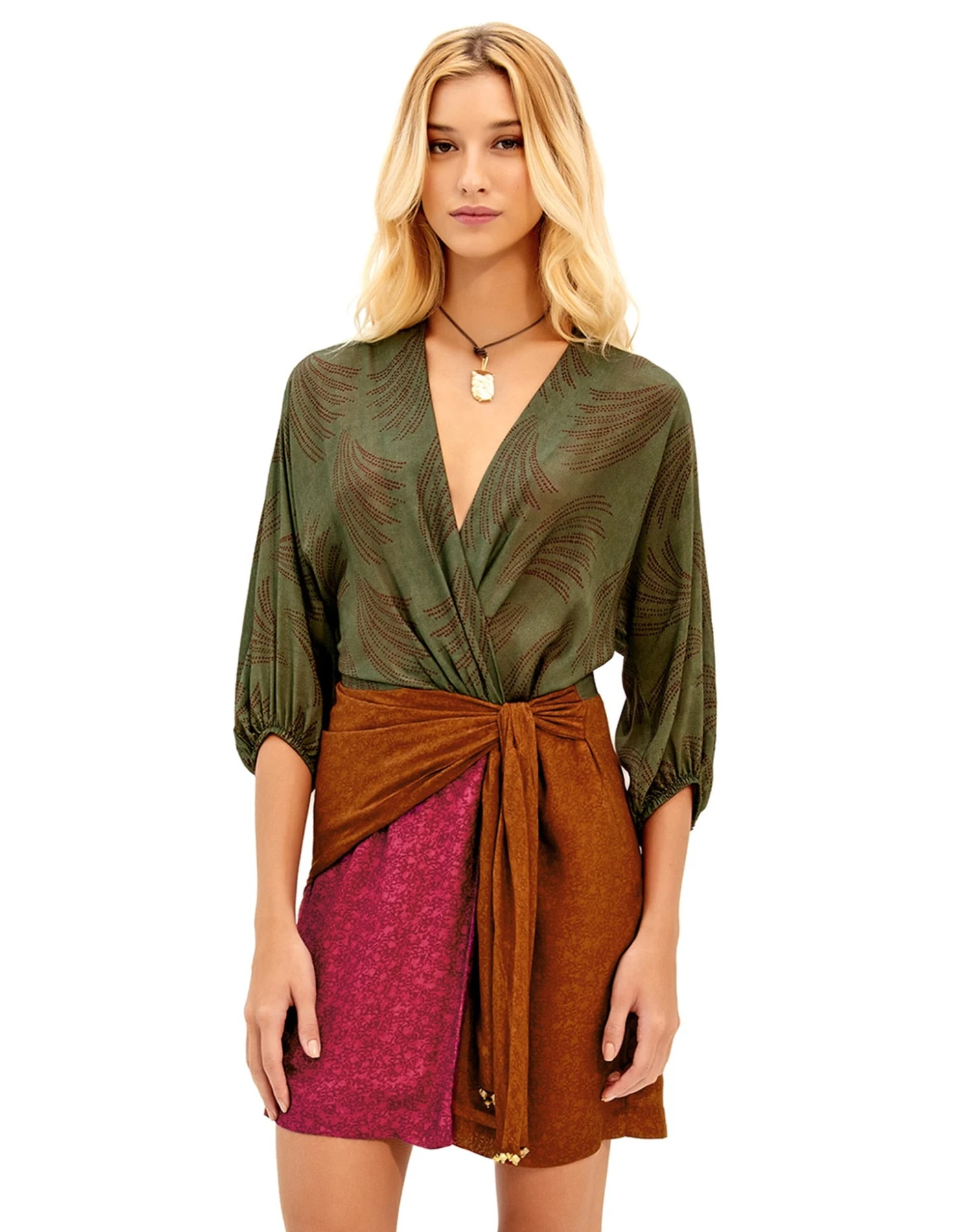 Thami Short Dress - Volpi Green 3 Thami Short Dress - Volpi Green