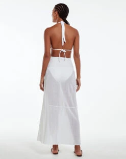 Grazi Cover Up - Off White -FemmeFab Shop white grazi coverup back