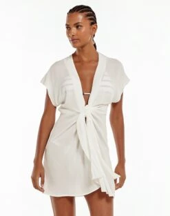 Sasha Short Cover Up - Off White 13 Sasha Short Cover Up - Off White -FemmeFab Shop white sasha coverup 1 6a093ee7 095b 44b5 aab4 f14beb807d6e